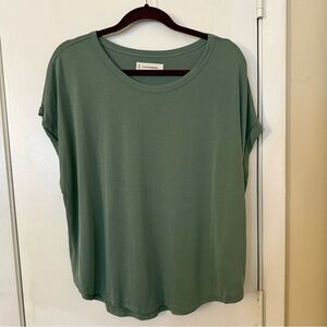 Lucky Brand Sage Green Short Sleeve Tee Sz L NWT